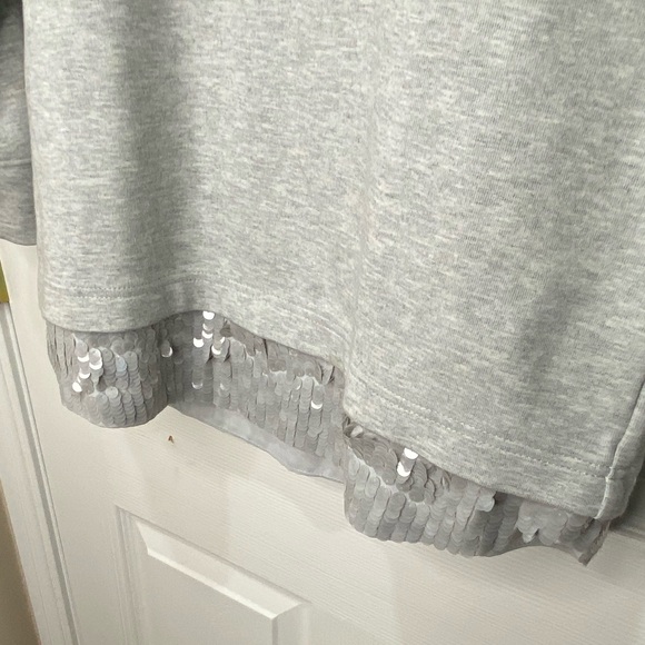 J Crew long sleeve sweatshirt with sequin embellishments, size small - Picture 4 of 16